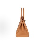 HERMES Birkin 30 Gold Buckle Women\'s Edition 37 Gold Brown